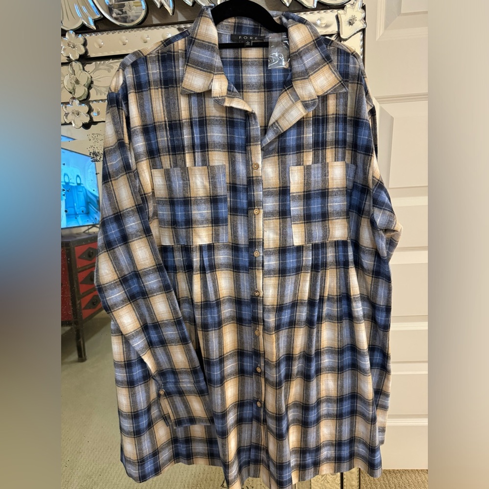 Plaid Swing Dress